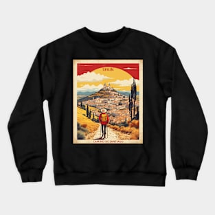 Camino de Santiago Spain Travel Tourism Retro Vintage Crewneck Sweatshirt